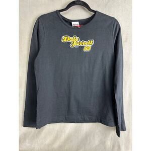 Dale Jarrett Long Sleeve T-Shirt Vintage Large Black Chase NASCAR Racing Y2K